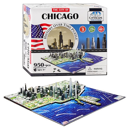 фото Пазлы 4D 40014 Cityscape «Чикаго», Сша (127 элементов)