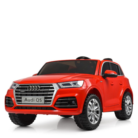 фото Детский полноприводный джип Audi Q5 M 5394EBLR-3 с кожаным сиденьем (красный)