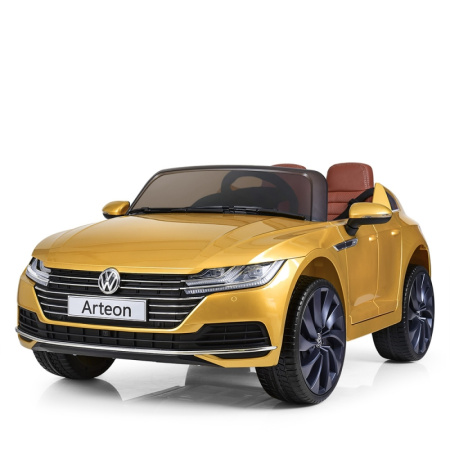 фото Детская машина Volkswagen Arteon M 3993(MP4)EBLRS-6 дисплей кожа и автокраска (желтая)