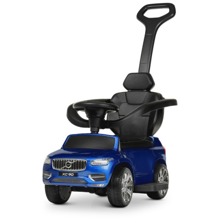 фото Машинка-толокар для детей Volvo XC90 M 4114ELS-4 с родительской ручкой и автокраской (синяя)