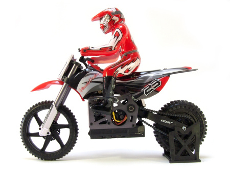 фото Радиоуправляемая модель Мотоцикл 1:4 Himoto Burstout MX400 Brushed (красный)