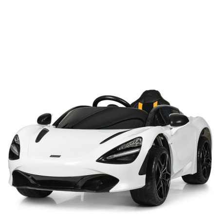 фото Детская машина McLaren M 4085EBLR-1 с кожаным сиденьем (белая)