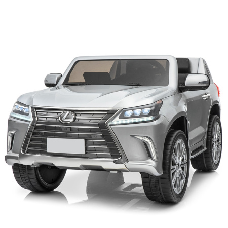 фото Детский электромобиль джип Lexus LX570 M 3906(MP4)EBLRS-11 в автокраске (серебристый)