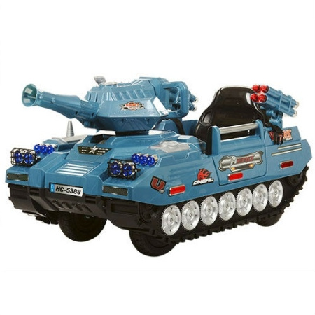фото Детский электромобиль танк Bambi M 3123R-4 с пультом управления (синий)