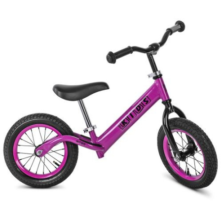 фото Беговел для детей 12 дюймов PROFI KIDS M 3844A-3 резиновые колеса (розовый)