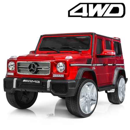 фото Джип для детей Mercedes G65 AMG M 3567EBLRS-3(4WD) полный привод и автопокраска (красный)