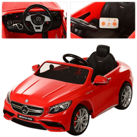 фото Электромобиль для детей машина Mercedes M 2797EBR-3 колеса EVA (красный)