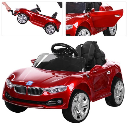 фото Электромашина для детей BMW M 3175EBLRS-3 кожаное сиденье (красный)