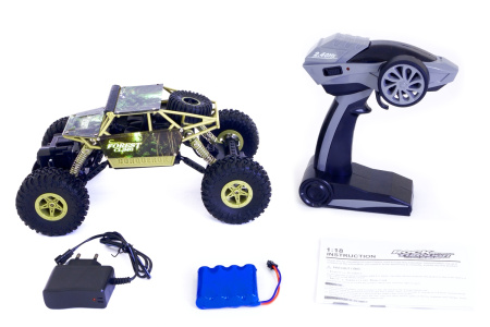 фото Машинка на радиоуправлении 1:18 HB Toys Краулер 4WD на аккумуляторе (зеленый)