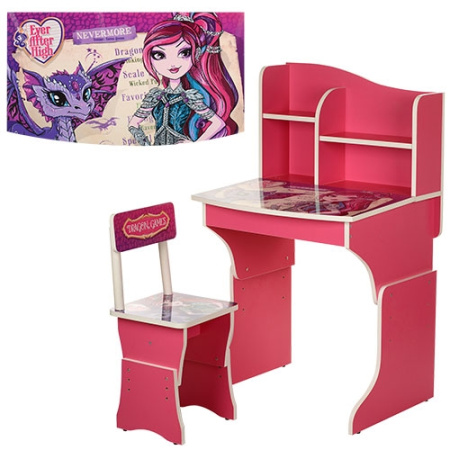 фото Парта ростовая MV-904-33 Ever After High (розовая)