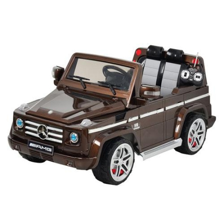 фото Детский джип G 55 R-17 Гелик автомобильная краска вход МР3 (коричневый)