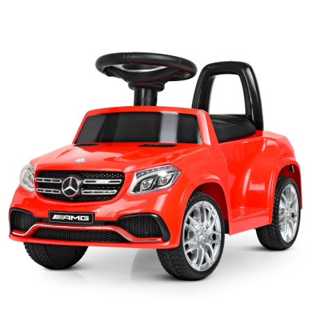 фото Детская электромашинка Mercedes GLS63 AMG M 4065EBLR-3 с кожаным сиденьем (красная)