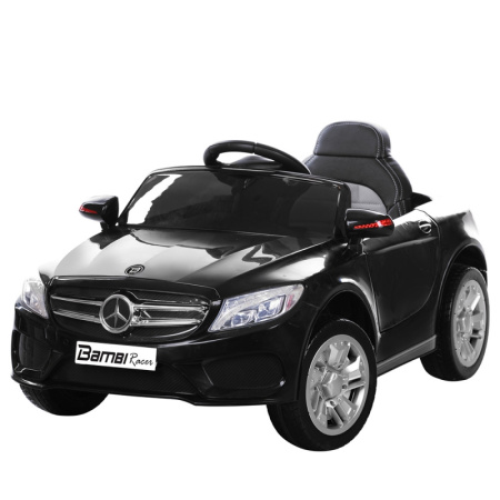 фото Десткий электромобиль Mercedes BAMBI M 2772EBLR-2 кожа двери открываются (черный)