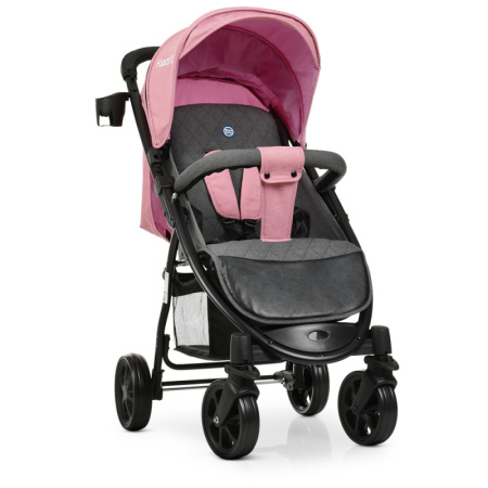 фото Детская коляска El Camino M 3409L FAVORIT Pale Pink универсальная (розовая)
