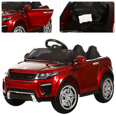 фото Детский джип Land Rover M 3213EBLRS-3 кожаное сиденье (красный)