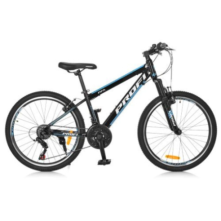 фото Спортивный велосипед 24 дюйма Profi G24FIFA A24.1 алюминиевая рама 13,5" Shimano (черно-голубой)
