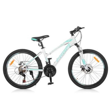 фото Спортивный велосипед 24 дюйма Profi G24ELEGANCE A24.3 (бело-голубой)