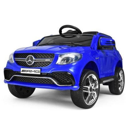 фото Детский джип с радиоуправлением Mercedes AMG M 3621EBLR-4 кожаное сиденье (синий)