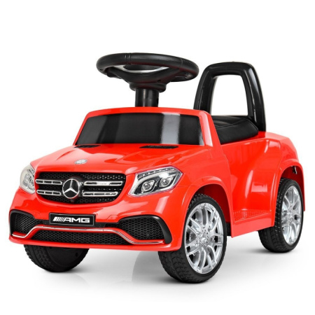 фото Детский электромобиль 2в1 толокар Mercedes AMG M 4065EBLR-3(2) кожаное сиденье (красный)